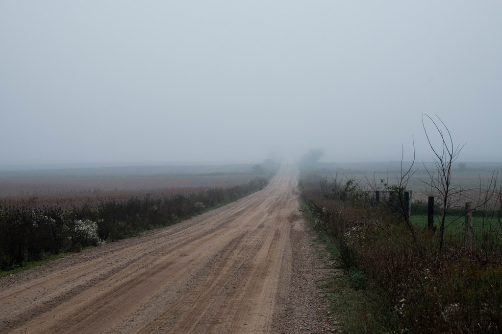 foggy-dirt-road